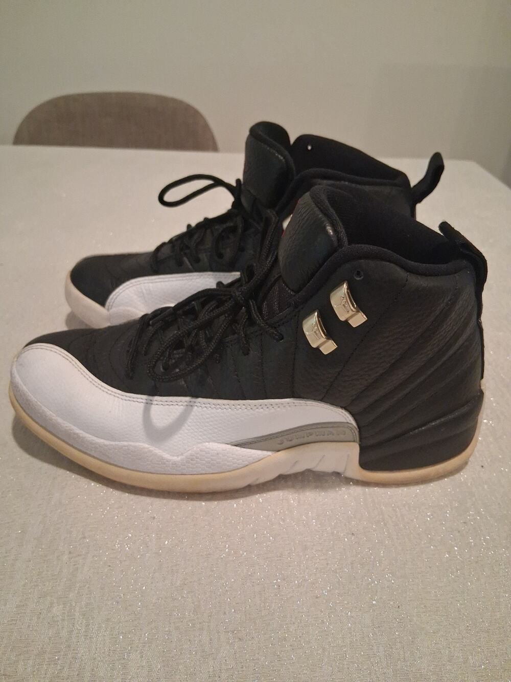 Nike Air Jordan 12 Retro Playoff 2022 Black White CT8013-006 Men's Size 8
